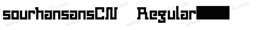 sourhansansCN Regular字体转换
